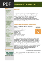 Boletim Biblio Esjac Nº 11 - Fevereiro 2015