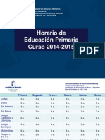 Horario primaria