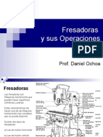 Fresadoras y sus operaciones