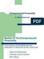 Lecture 5 - Entrepreneurial Personality