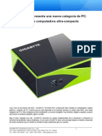 GIGABYTE Presenta BRIX La PC Ultra Compacta VF