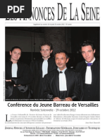 Edition du jeudi 25 octobre 2012