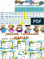 Jadual Waktu Kelas 5d 2015