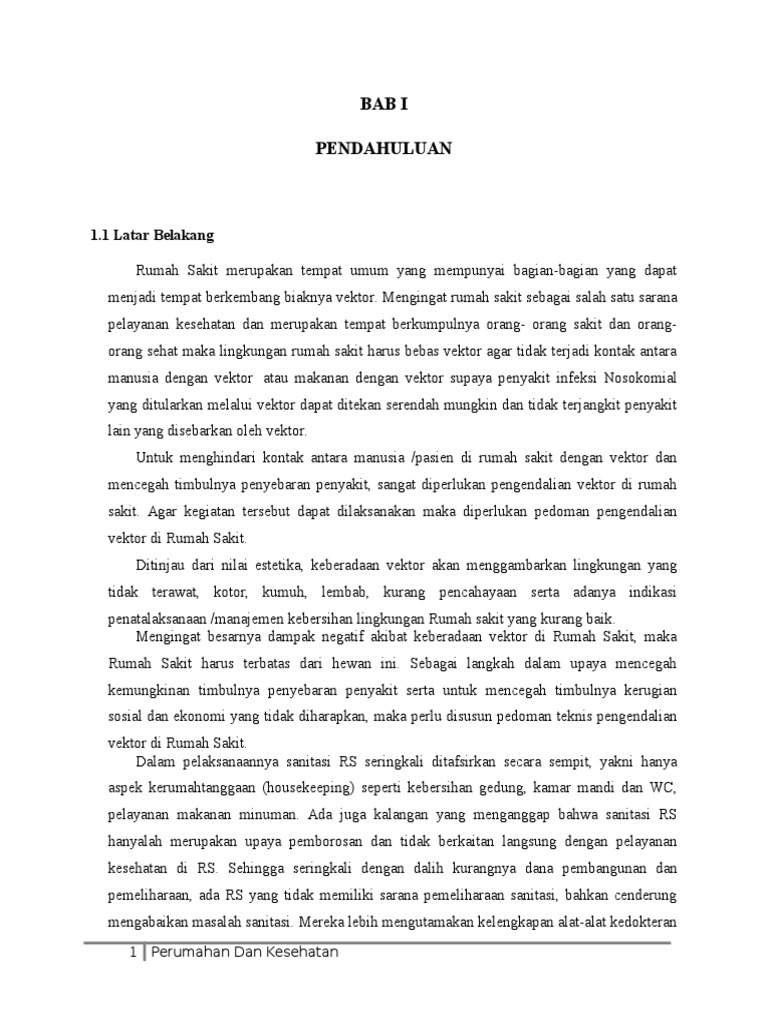 Makalah Sanitasi Rumah Sakit