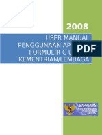 UserManual Formulir C-KL
