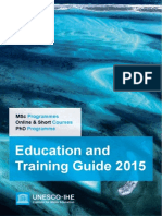 Education and Training Guide 2015: Programmes Courses Programme