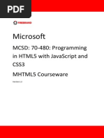 MCSD Web Applications Html5 Courseware