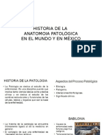 Historia de La Patologia