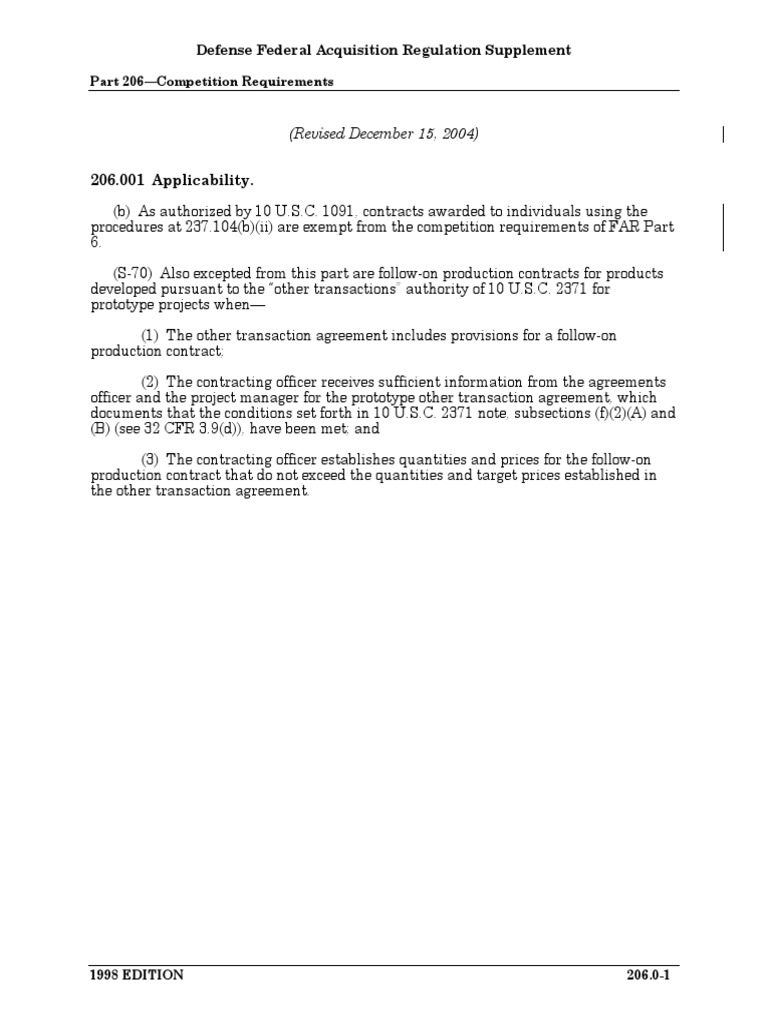206.001 Applicability.: (Revised December 15, 2004) | PDF