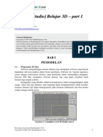 3D Max Studio - Belajar 3D - Part 1