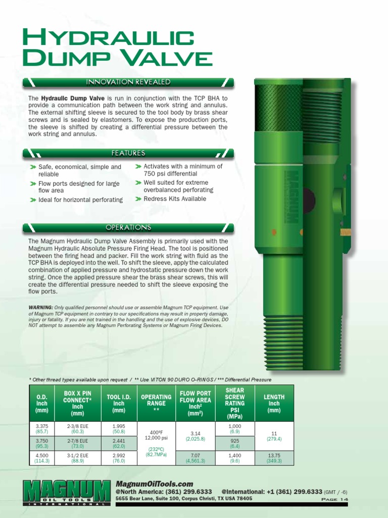 Hydraulic Dump Valve 2 | PDF