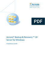 AcronisBackup Recovery 10 SW Installguide en-US