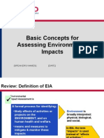 Basic Concepts For Assessing Environmental Impacts: (DATE) (Speakers Names)
