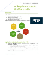 Regulatory Aspects of M&a for India - Ajit 4B