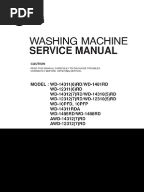 LG WASHING MACHINE SERVICE MANUAL