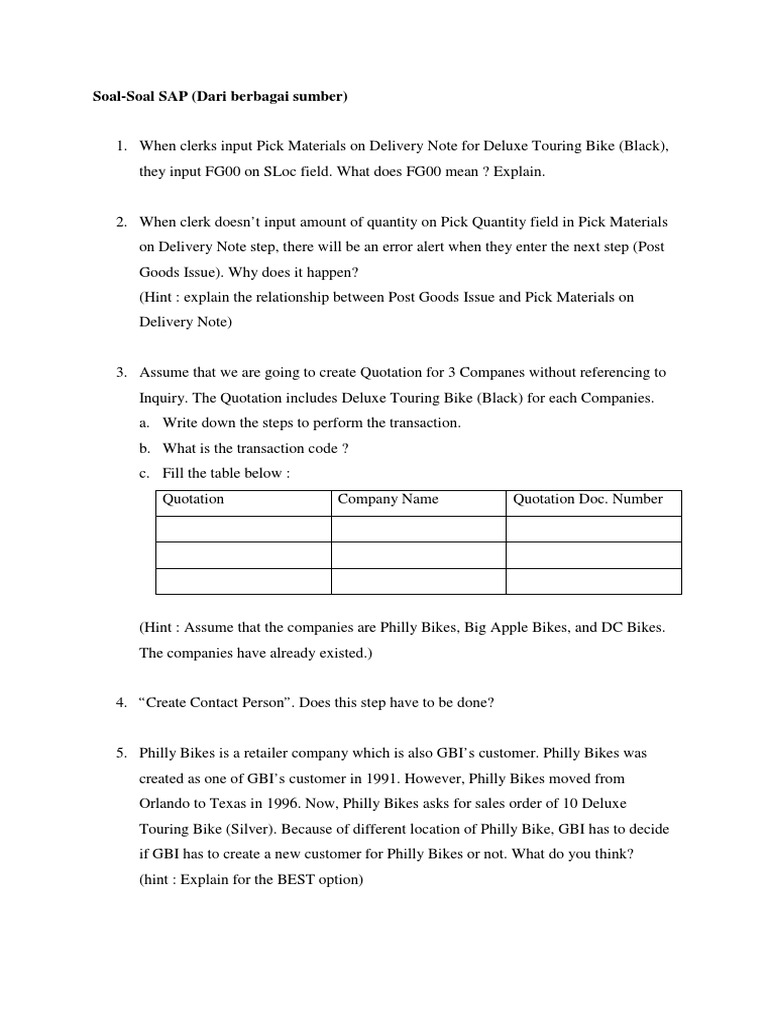 Soal ERP Enterprise Resource Planning Market