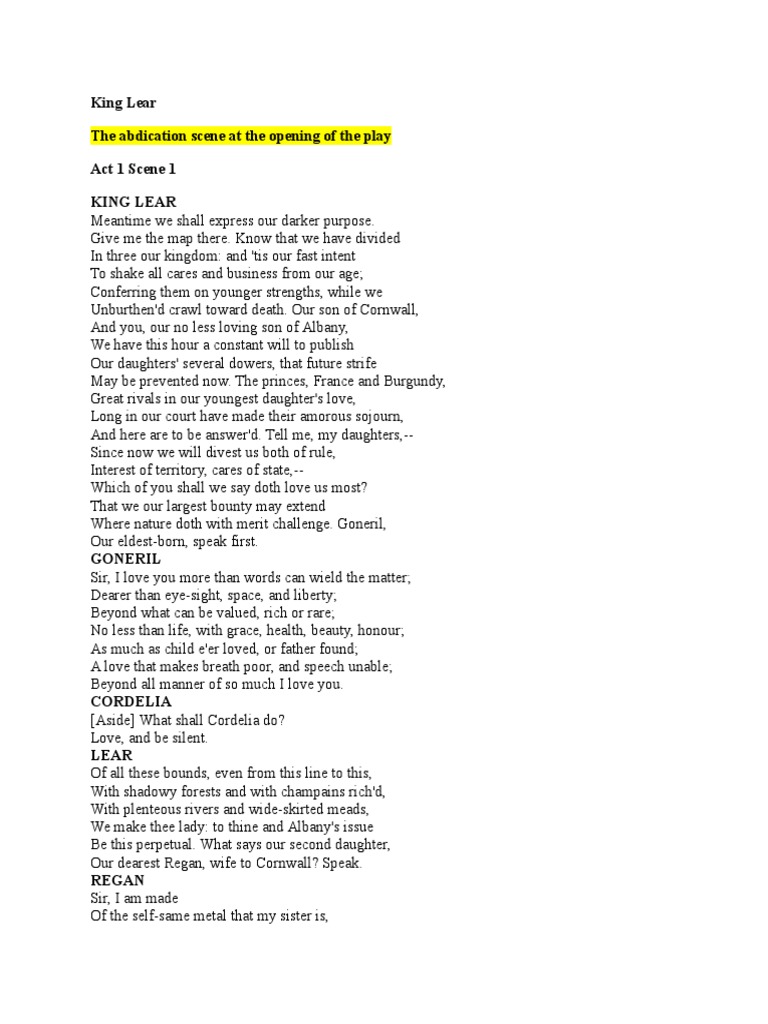 2 King Lear PDF King Lear