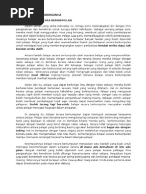Faedah Belajar Secara Berkumpulan Pdf