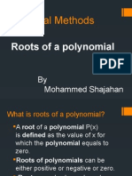 Roots of Polynomials Muller Method