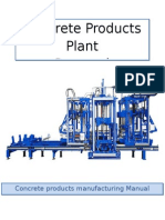 Concrete Products Plant Proposal