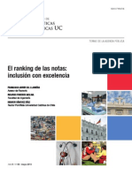 GIL PAREDES SANCHEZ 2013 El Ranking de Las Notas Inclusion Con Exclencia