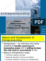 Entrepreneurship and The Entrepreneurial Mind-Set: Hisrich Peters Shepherd