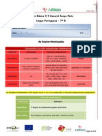 A Coordenação - Ficha Informativa e de Trabalho