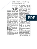 Aura Best ! Scot Zoe Has A Mind To Help: by Karen Stewart The Sun, Wednesday 21 May 2003, Page 38