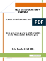 Guia Para Elaborar La Planeacion Estrategica 2013-2014 (1)