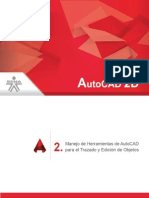 2 Manejo de Herramientas Autocad 2d Para El Trazado y Edicion de Objetos