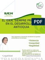 El Idea Siempre Presente en El Desarrollo de Antioquia