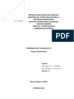 Trabajo Plc. Programación y Lenguaje PLC