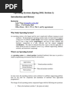 Ucla Cs111 Operating Systems (Spring 2003, Section 1) Introduction and History