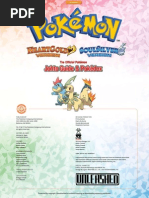 Pokemon HeartGold & SoulSilver Official Guide - Unleashed | PDF | Pokmon |  Japanese Games