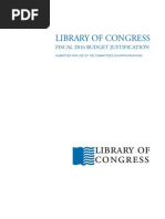 Download Library Of Congress Fiscal 2016 Budget Justification by LJs infoDOCKET SN256945429 doc pdf