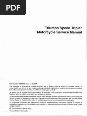 Workshop Manual Triumph Speed Triple 1050 3 05 Pdf Nut Hardware Bearing Mechanical