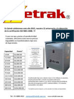 Precios Zetrak