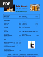 Download Caf Quench Alcohol Menu Including Cocktails  Mocktails by Caf Quench SN256949626 doc pdf