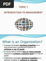 Topic 1 Introduction To Management