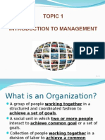 Topic 1 Introduction To Management