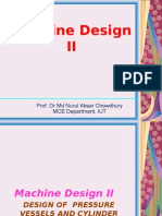 Machine Design II: Prof. DR MD Nurul Absar Chowdhury MCE Department, IUT