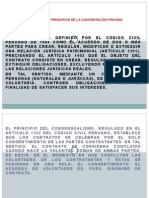 El Contrato y Los Principios de La Contratación Privada