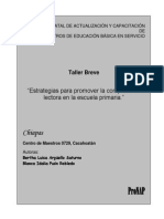 Taller Breve Estrategias Comprensión Lectora