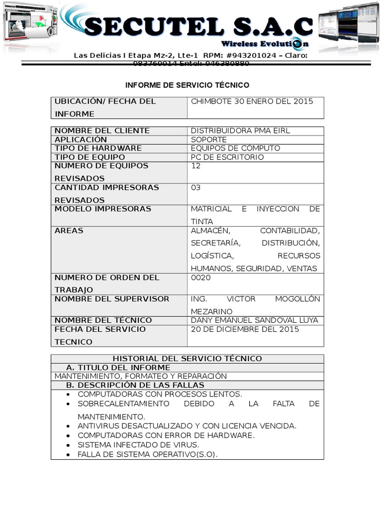 Informe Coca Cola  Software antivirus  Computadoras personales