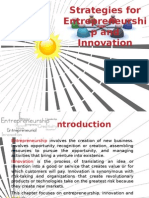 Strategies For Entrepreneurshi P and Innovation