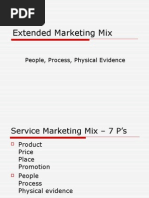 Extended Marketing Mix: People, Process, Physical Evidence