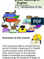 Introduction To Course