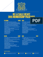 DLSOCAFC 2015 Membership Packages