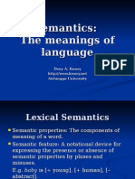 Semantics: The Meanings of Language
