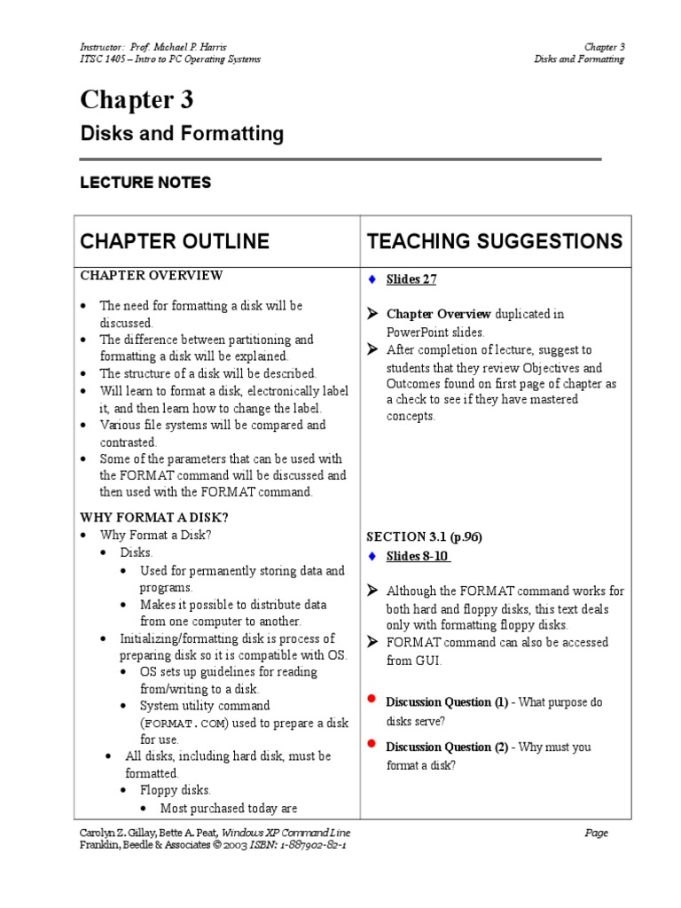 Ch03 Lecture | PDF | File System | Computer File